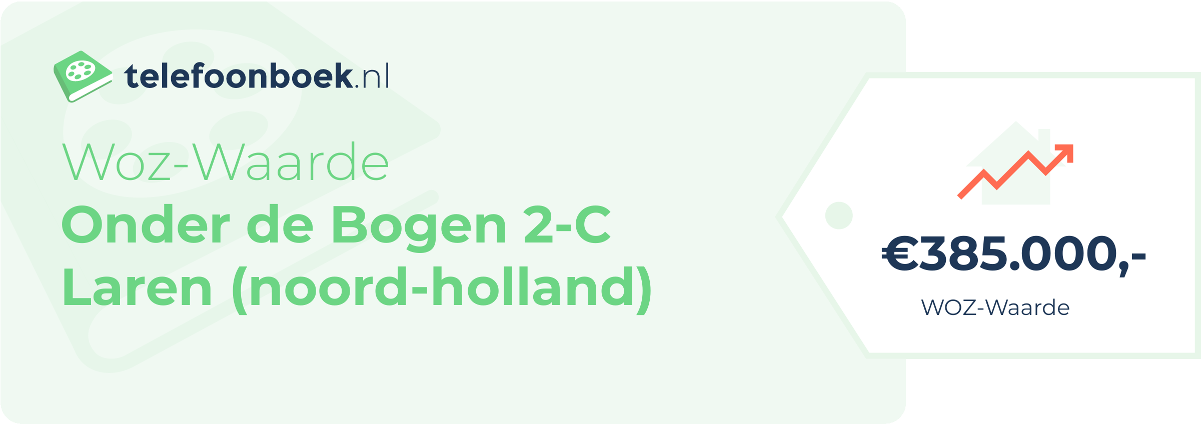 WOZ-waarde Onder De Bogen 2-C Laren (Noord-Holland)