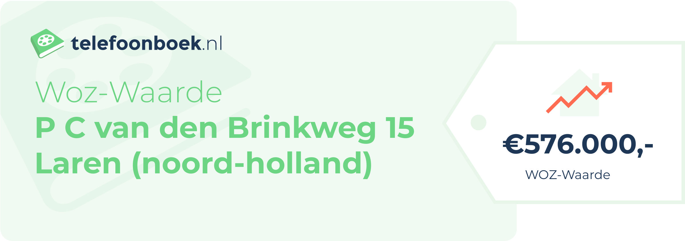 WOZ-waarde P C Van Den Brinkweg 15 Laren (Noord-Holland)