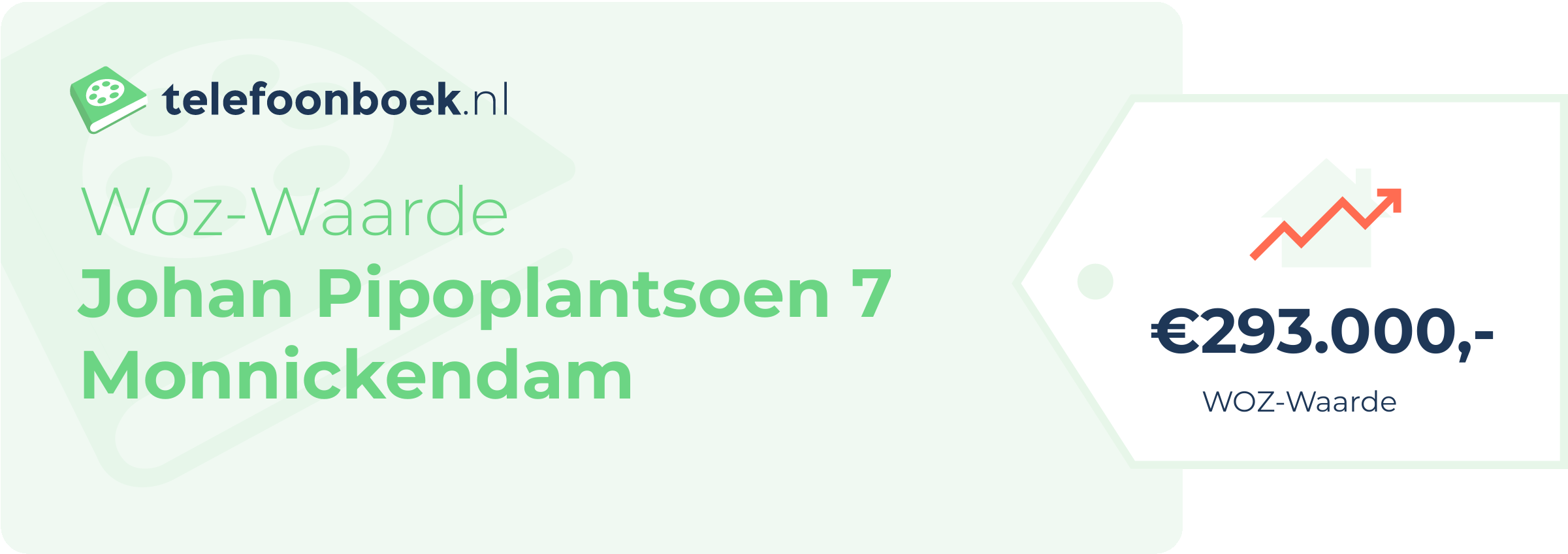 WOZ-waarde Johan Pipoplantsoen 7 Monnickendam