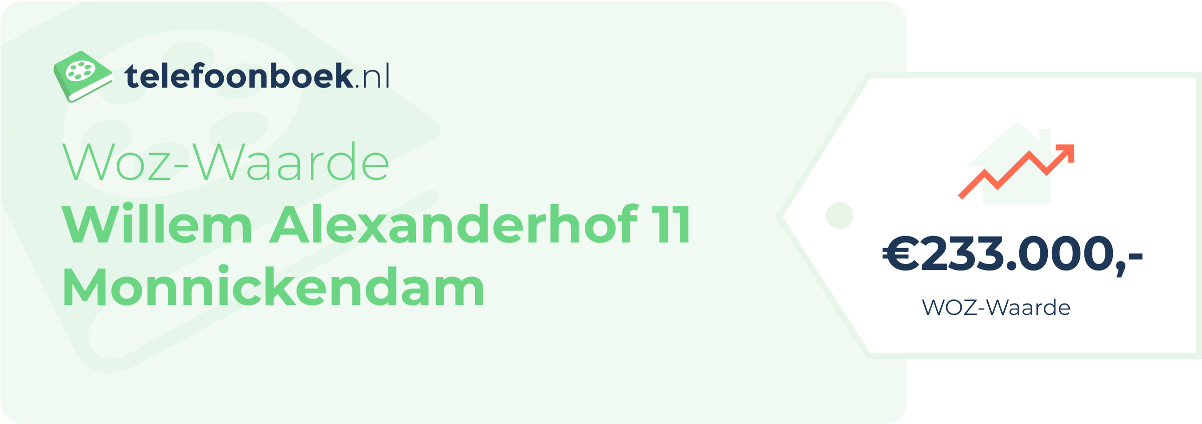 WOZ-waarde Willem Alexanderhof 11 Monnickendam