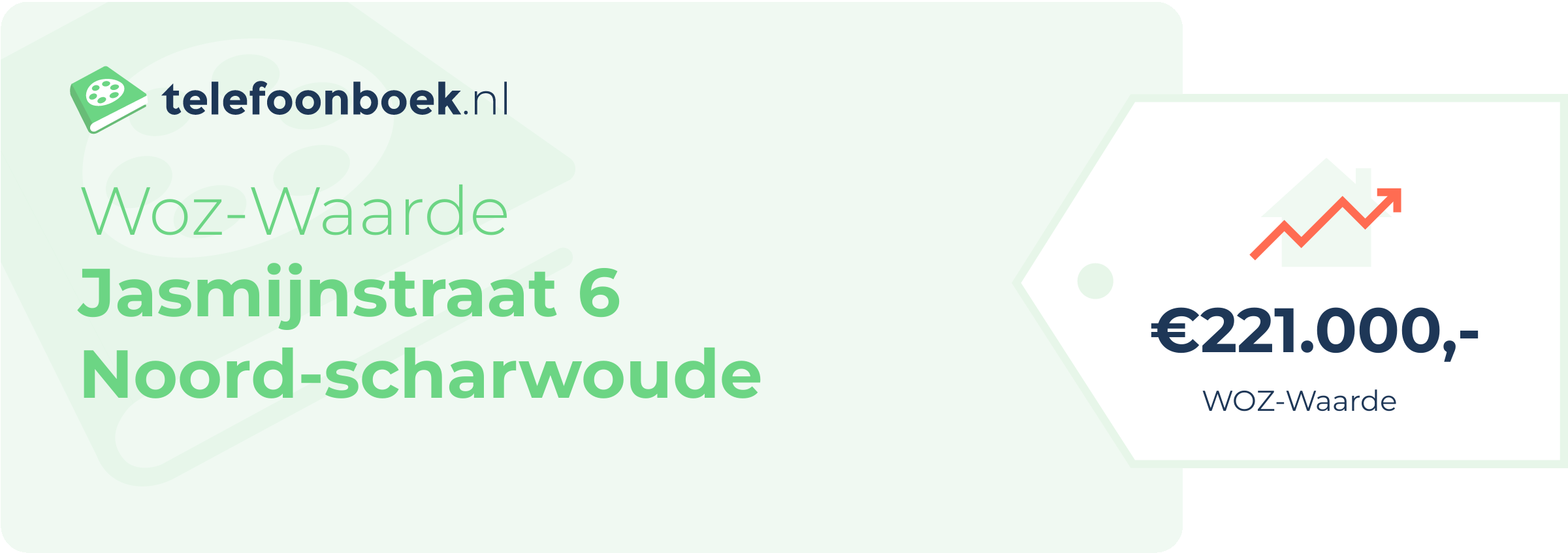 WOZ-waarde Jasmijnstraat 6 Noord-Scharwoude