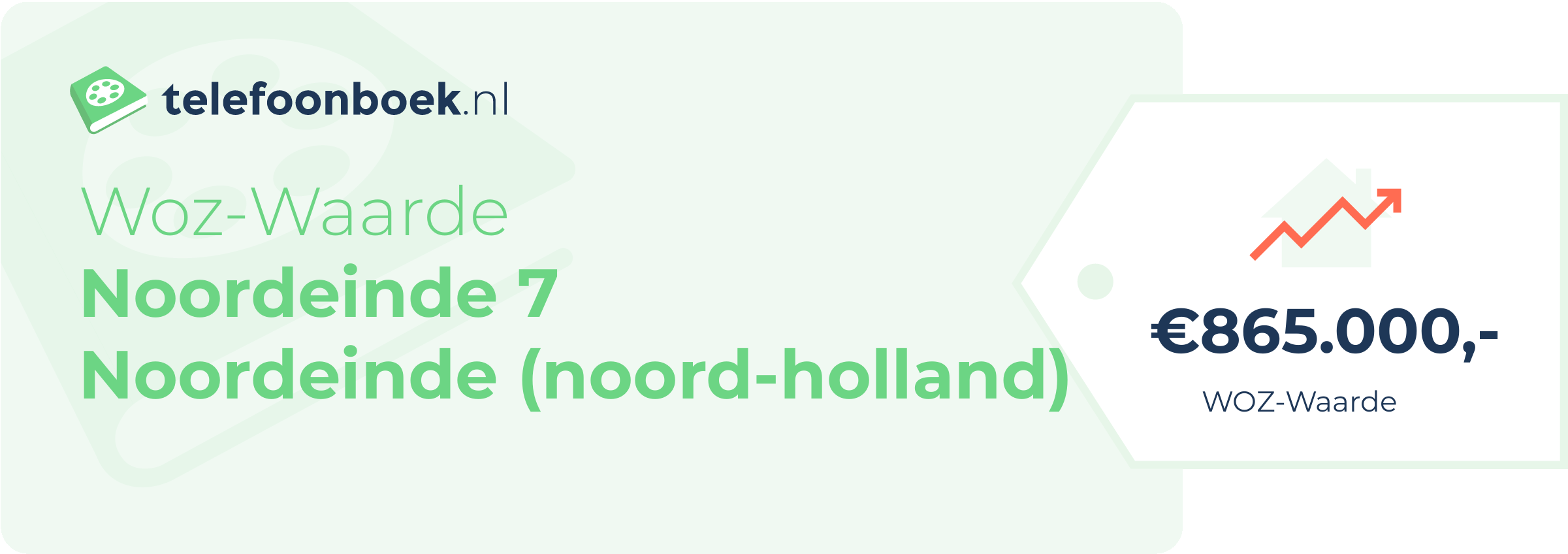 WOZ-waarde Noordeinde 7 Noordeinde (Noord-Holland)