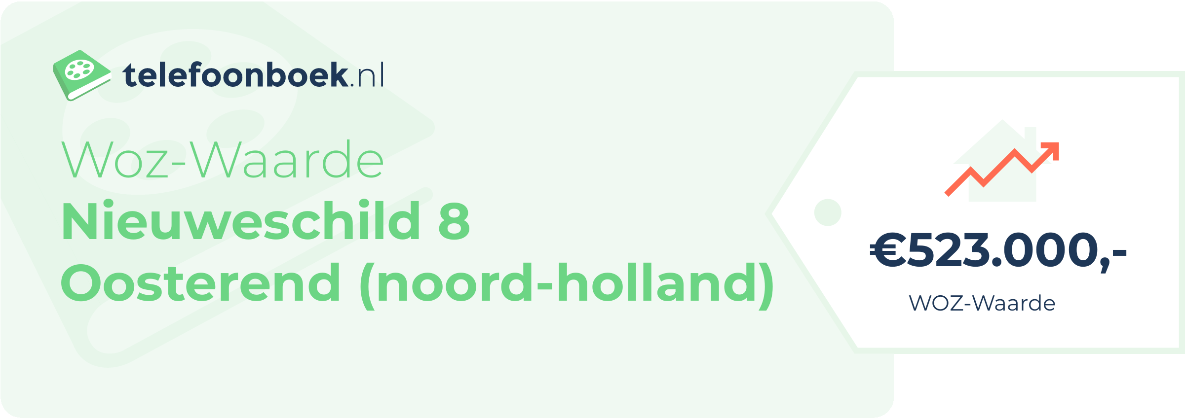 WOZ-waarde Nieuweschild 8 Oosterend (Noord-Holland)