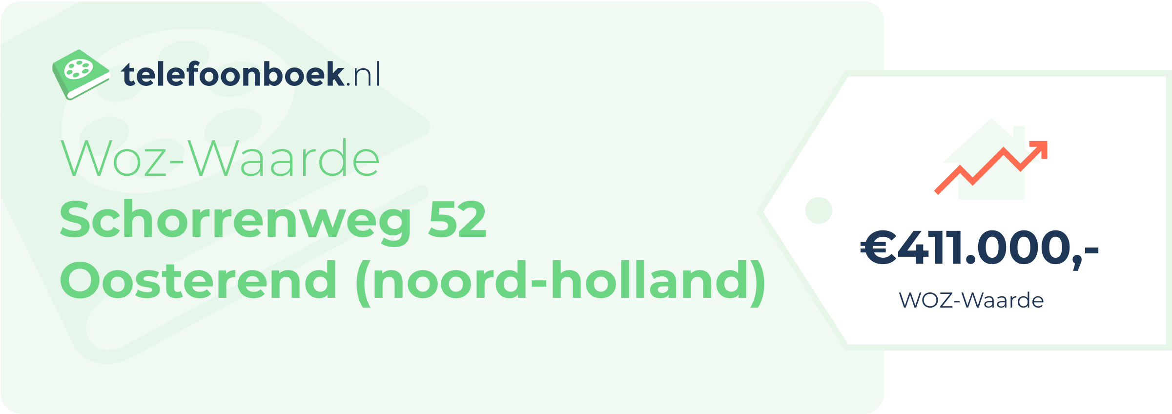 WOZ-waarde Schorrenweg 52 Oosterend (Noord-Holland)