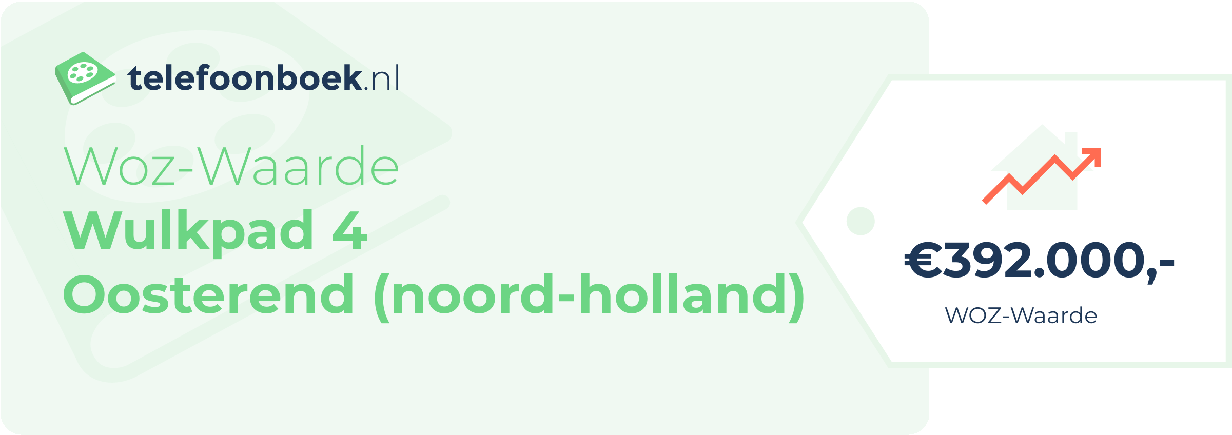 WOZ-waarde Wulkpad 4 Oosterend (Noord-Holland)