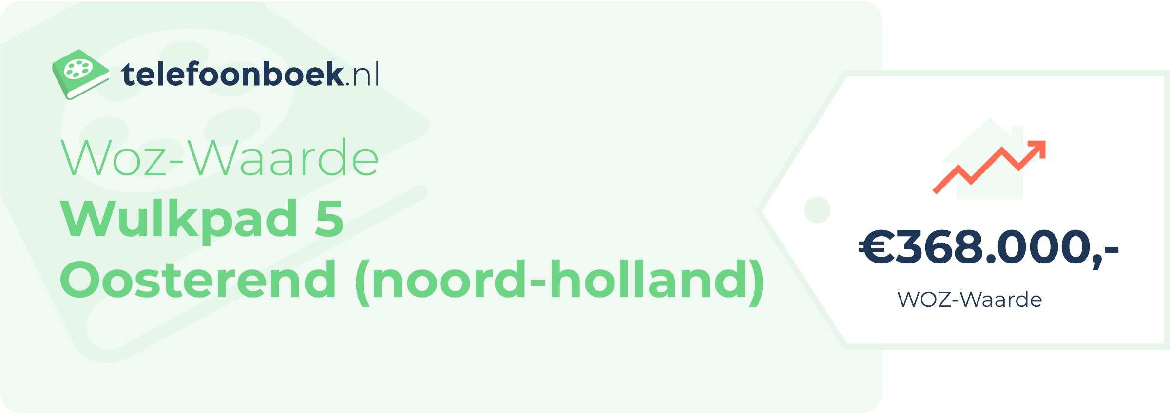 WOZ-waarde Wulkpad 5 Oosterend (Noord-Holland)