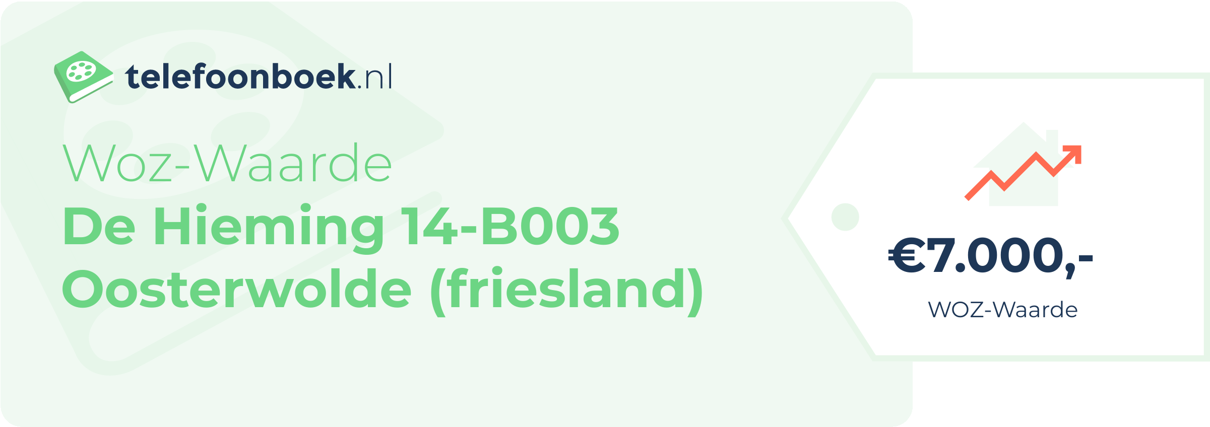 WOZ-waarde De Hieming 14-B003 Oosterwolde (Friesland)