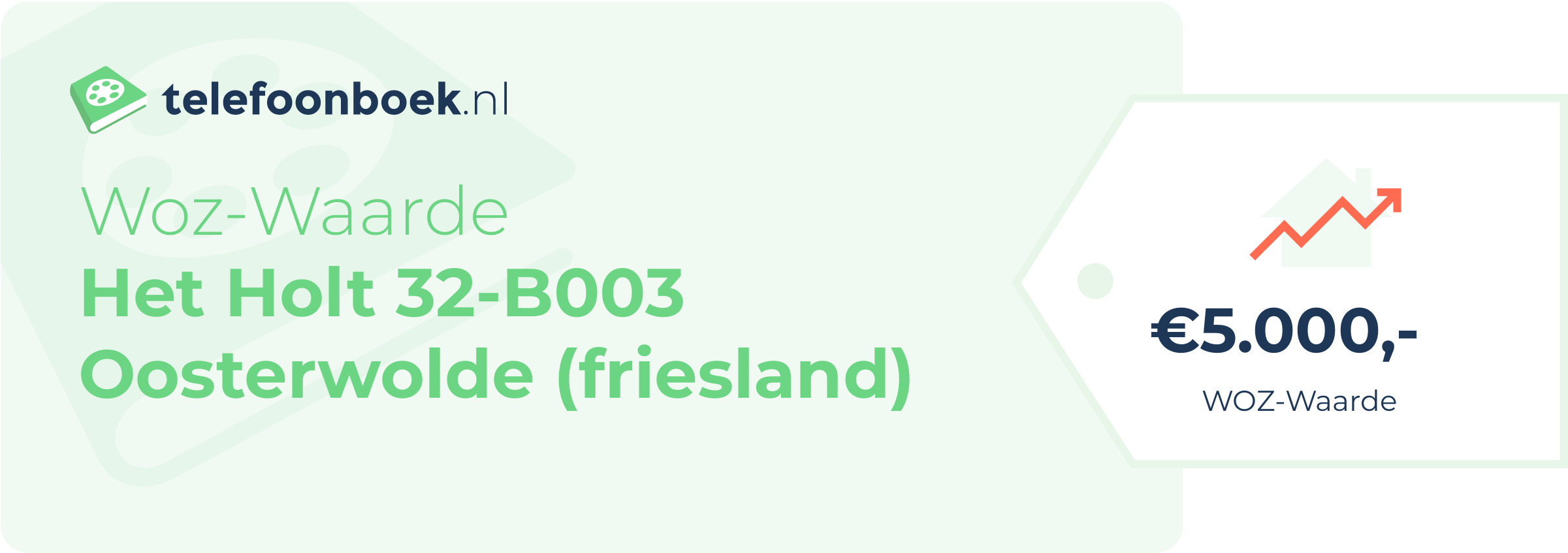 WOZ-waarde Het Holt 32-B003 Oosterwolde (Friesland)