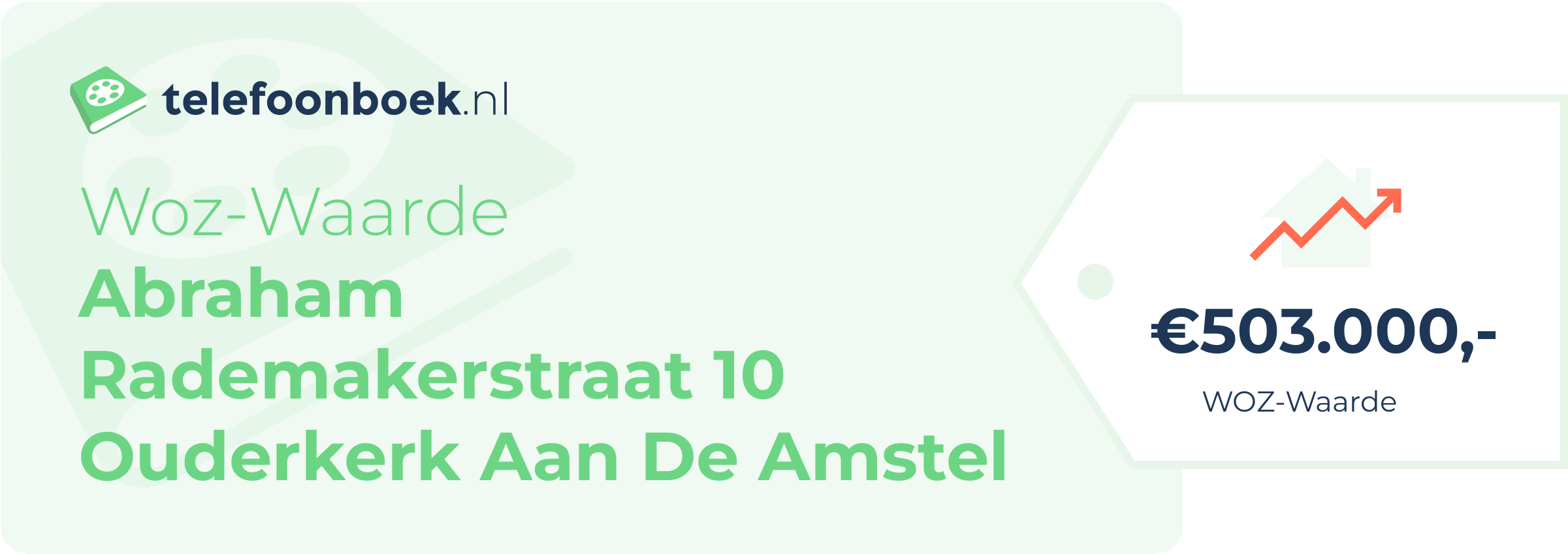 WOZ-waarde Abraham Rademakerstraat 10 Ouderkerk Aan De Amstel