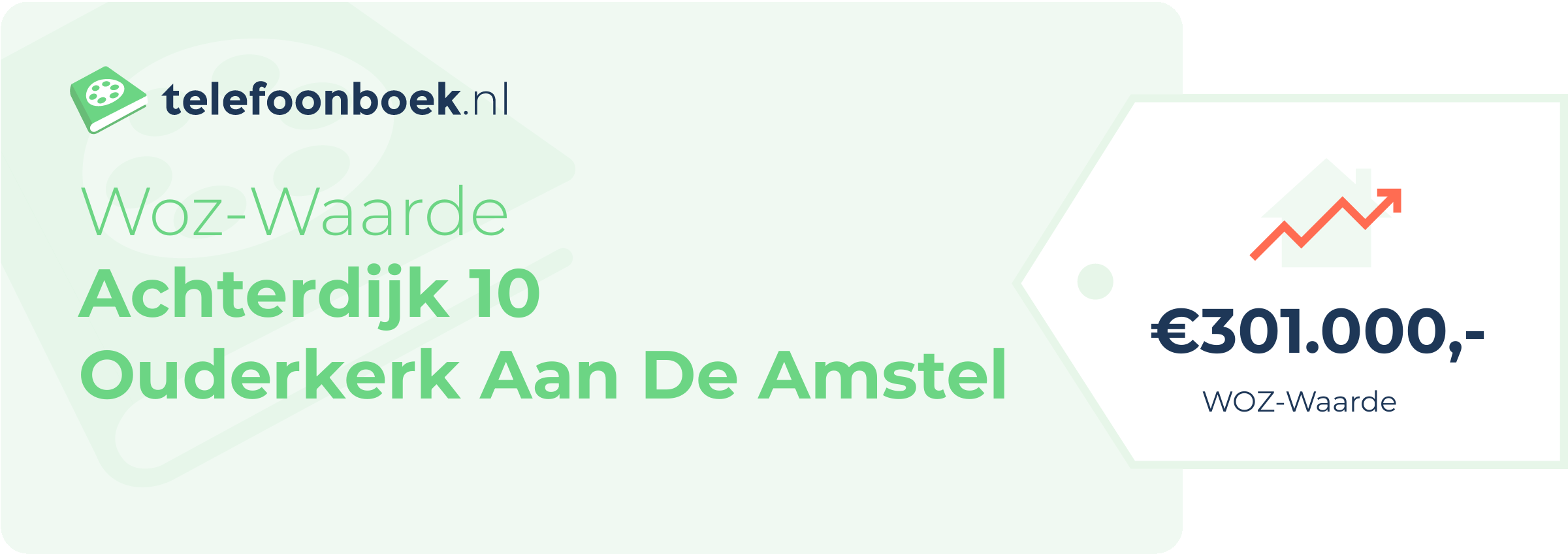 WOZ-waarde Achterdijk 10 Ouderkerk Aan De Amstel