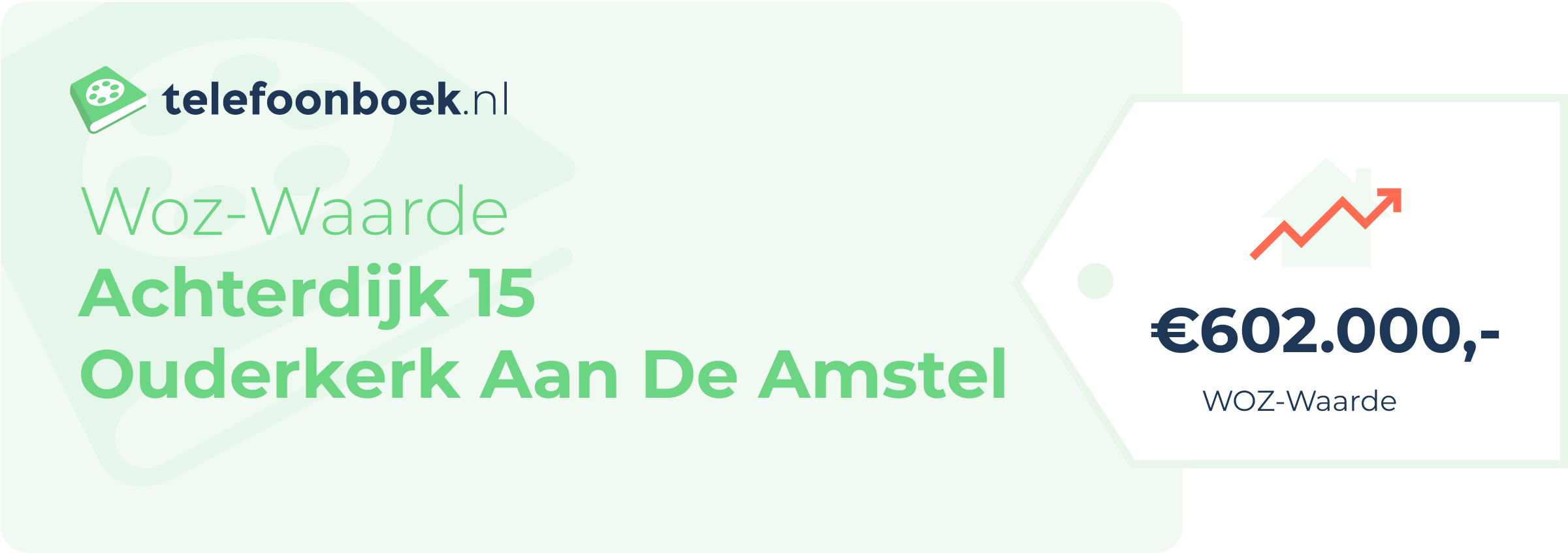 WOZ-waarde Achterdijk 15 Ouderkerk Aan De Amstel