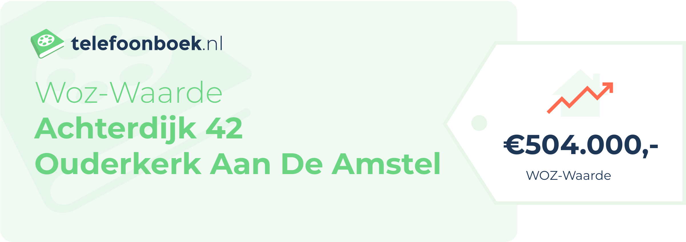 WOZ-waarde Achterdijk 42 Ouderkerk Aan De Amstel