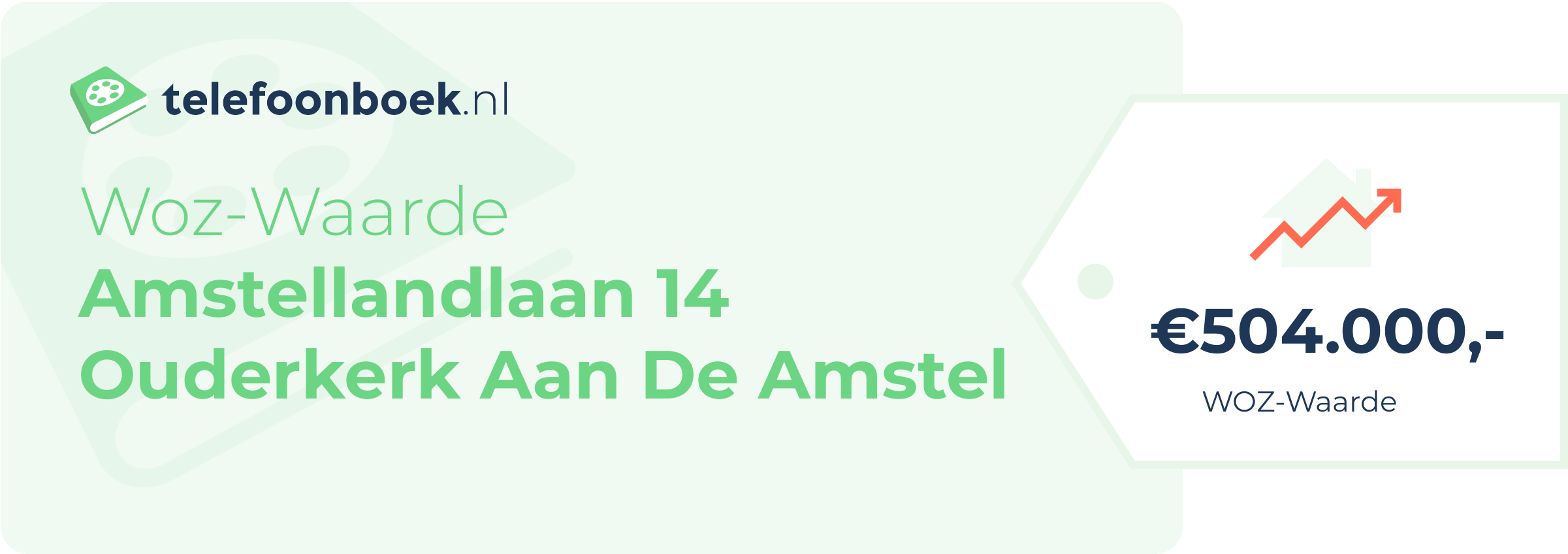 WOZ-waarde Amstellandlaan 14 Ouderkerk Aan De Amstel