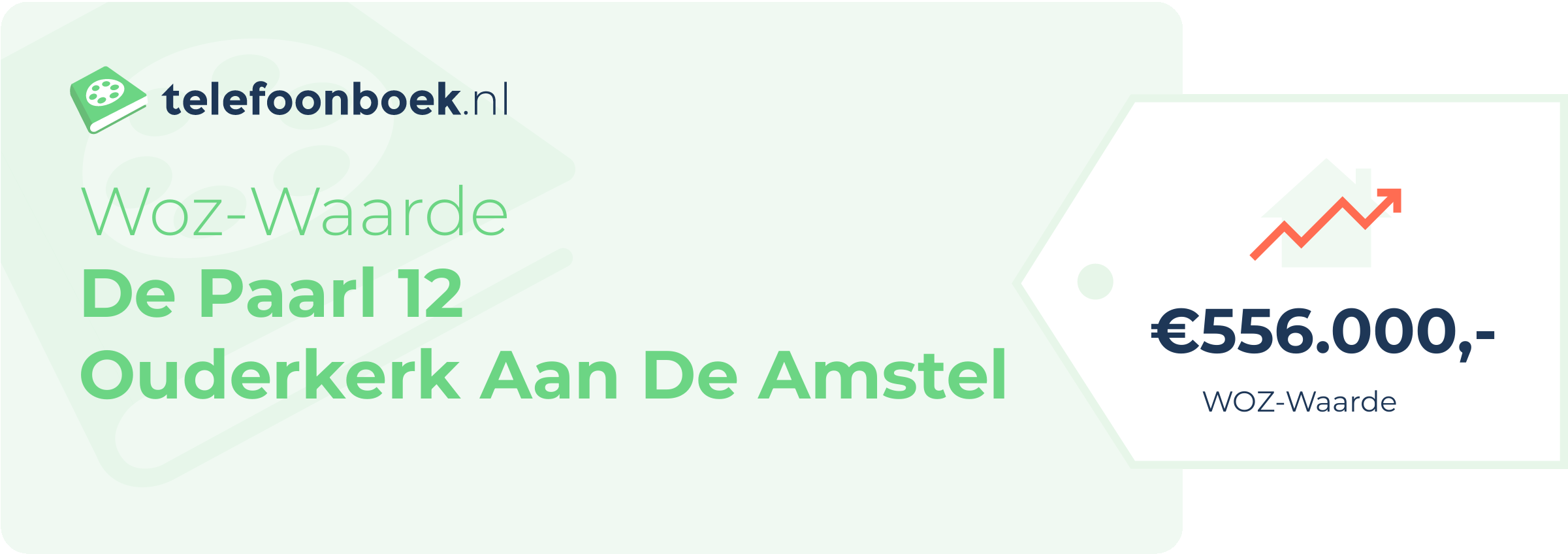 WOZ-waarde De Paarl 12 Ouderkerk Aan De Amstel