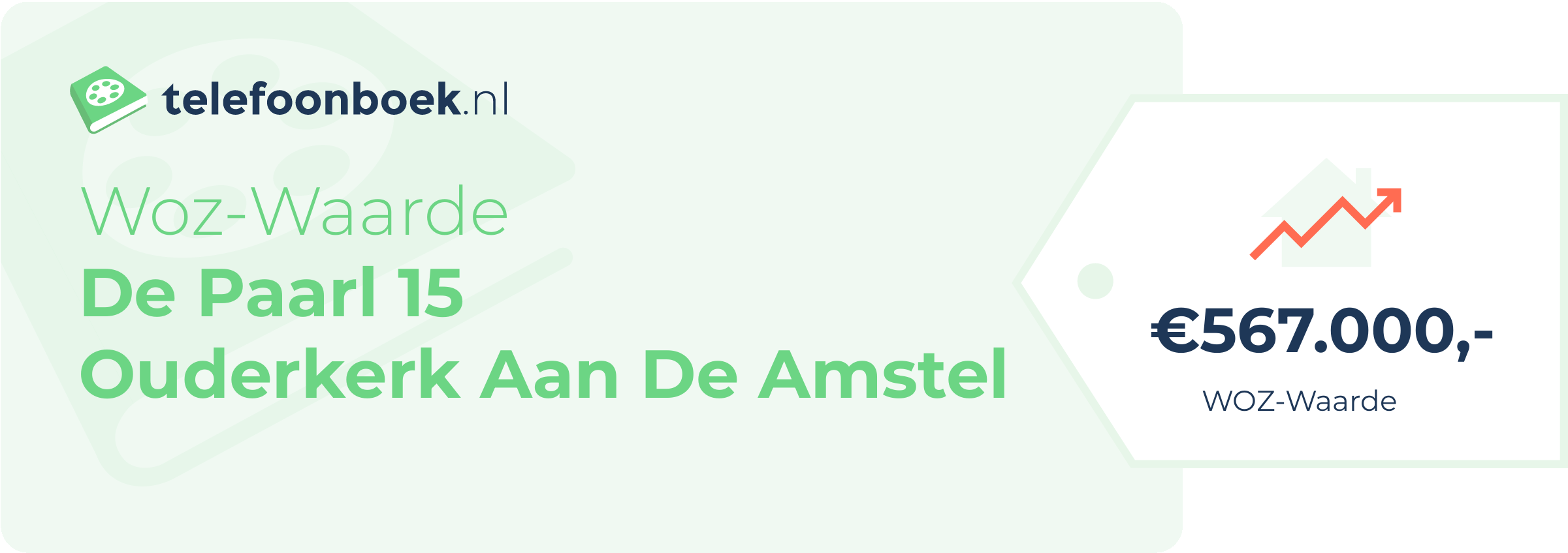 WOZ-waarde De Paarl 15 Ouderkerk Aan De Amstel