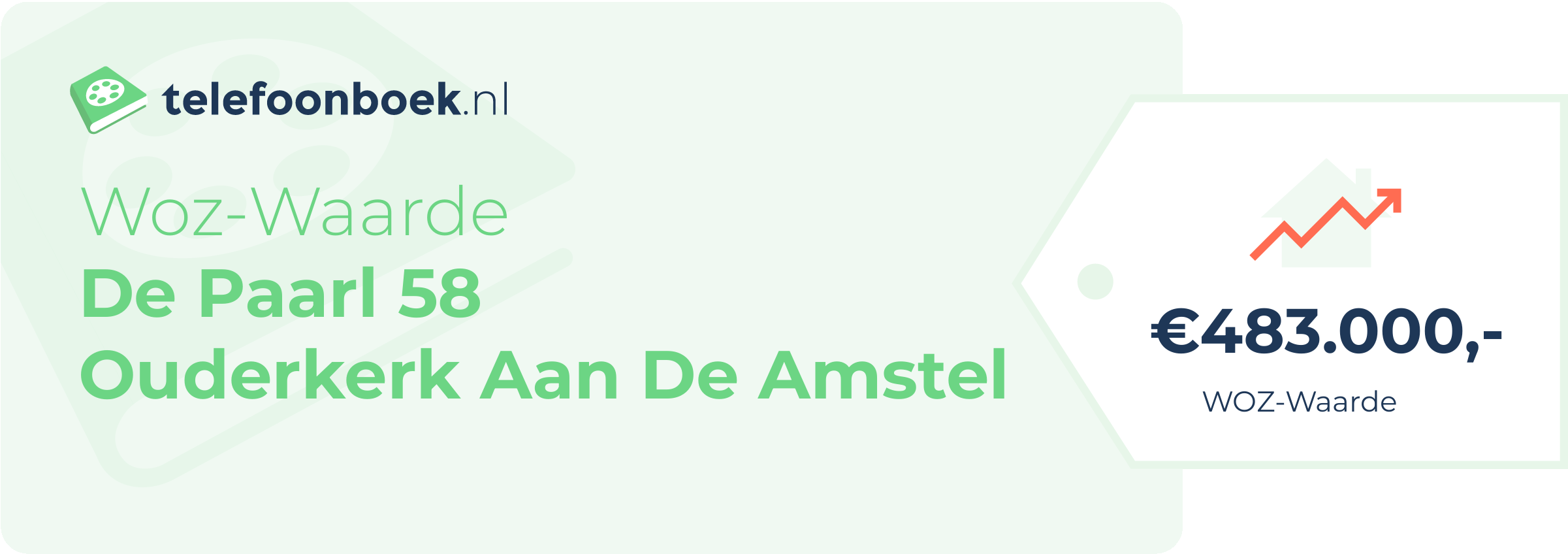 WOZ-waarde De Paarl 58 Ouderkerk Aan De Amstel