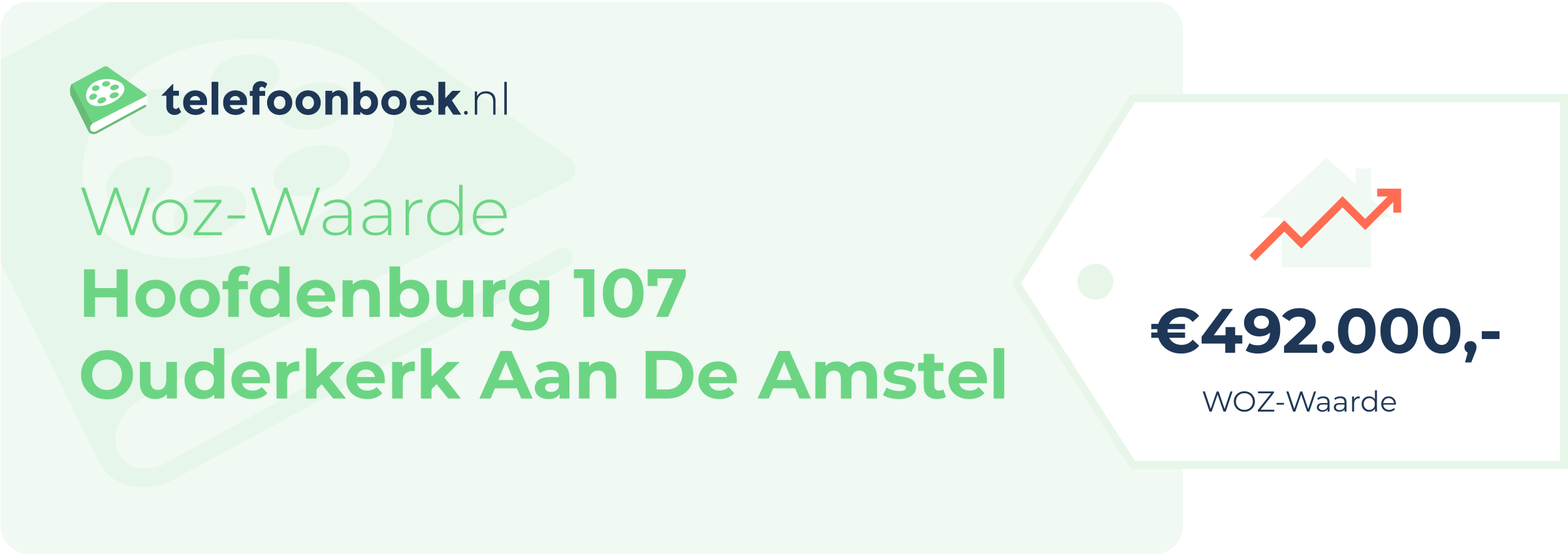 WOZ-waarde Hoofdenburg 107 Ouderkerk Aan De Amstel