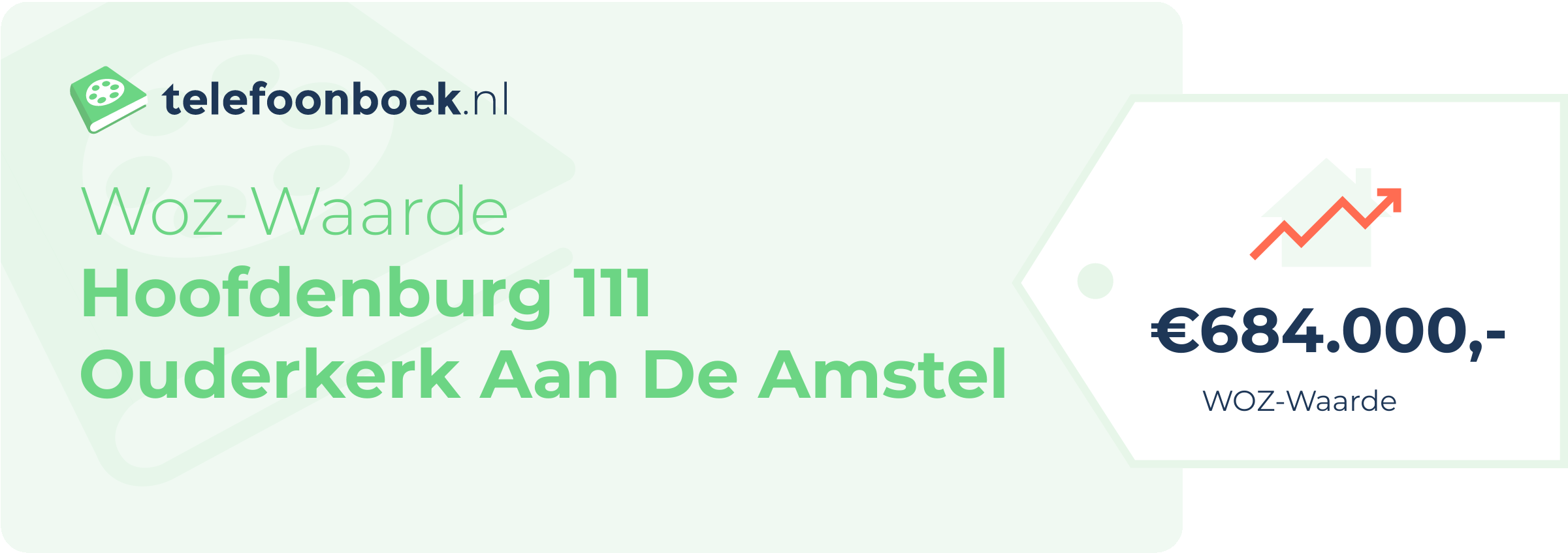 WOZ-waarde Hoofdenburg 111 Ouderkerk Aan De Amstel