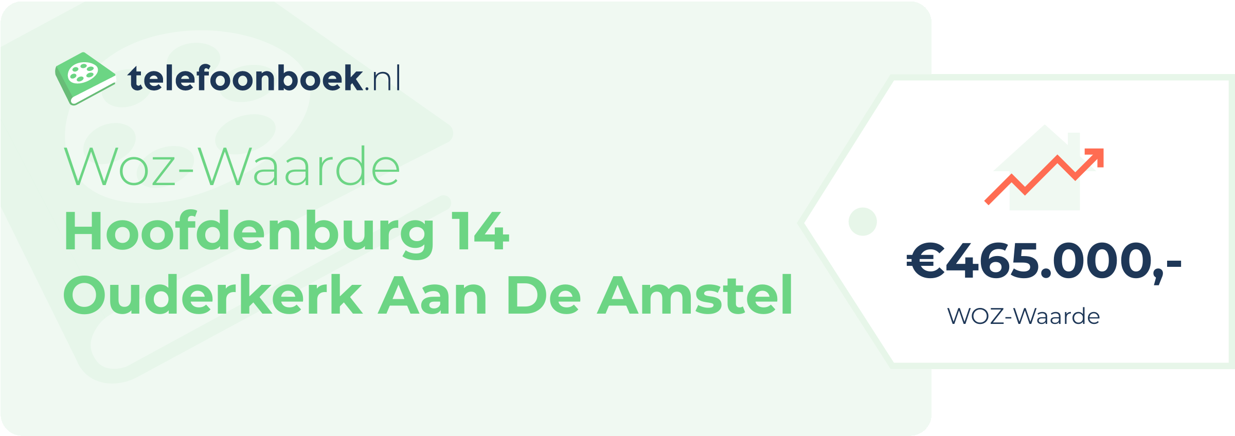 WOZ-waarde Hoofdenburg 14 Ouderkerk Aan De Amstel