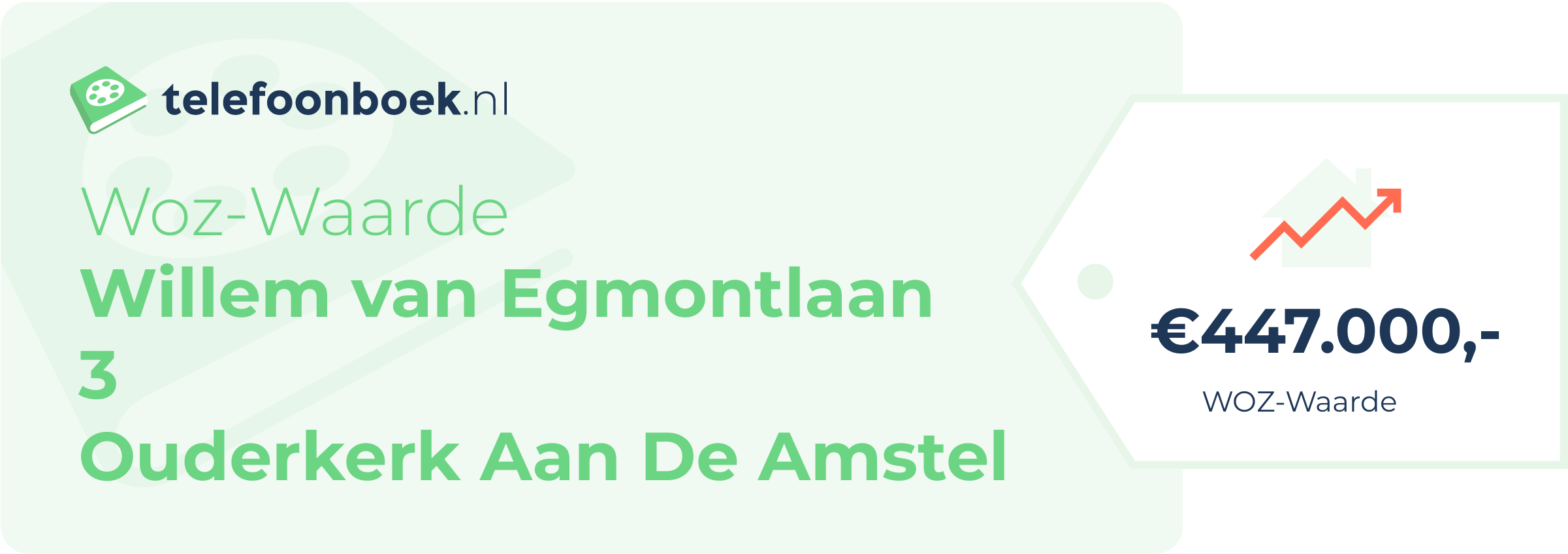 WOZ-waarde Willem Van Egmontlaan 3 Ouderkerk Aan De Amstel