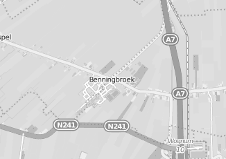 Kaartweergave van Vervoer in Benningbroek