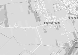 Kaartweergave van Post en koerier in Boornbergum