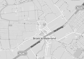 Kaartweergave van Verkoop aan de deur in Broek in waterland