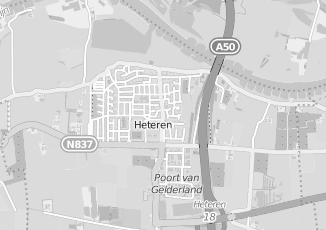 Kaartweergave van Verhuur woonruimte in Heteren