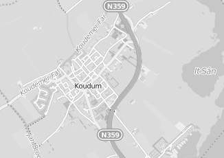 Kaartweergave van Ontwerp in Koudum