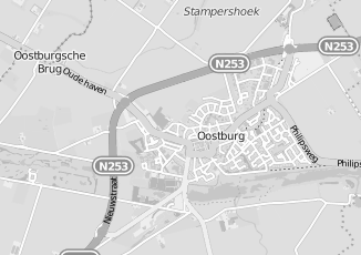 Kaartweergave van Ontwerpen in Oostburg