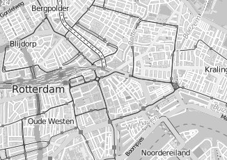 Kaartweergave van Postnl in Rotterdam albrandswaard
