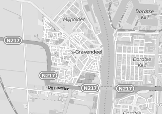 Kaartweergave van Zorgcentra in S gravendeel