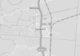 Kaartweergave van Vervoer in Sauwerd