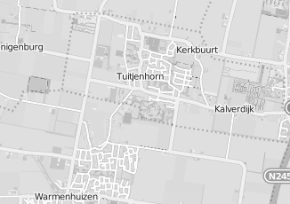 Kaartweergave van Loonbedrijven in Tuitjenhorn
